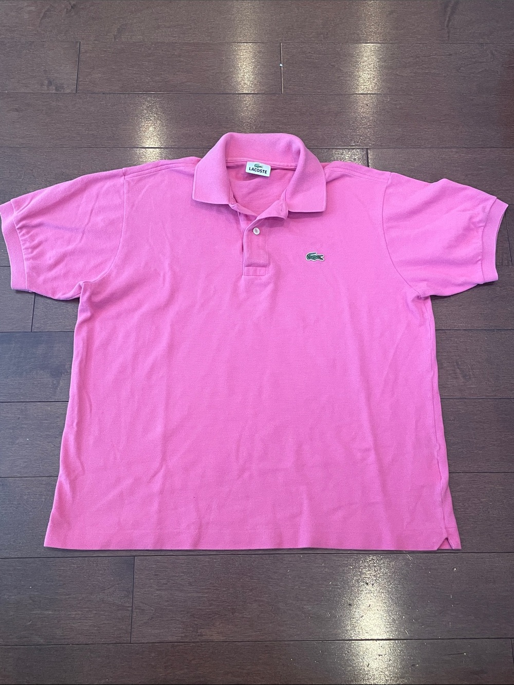 Lacoste Men's Pink Classic Pique Polo Shirt